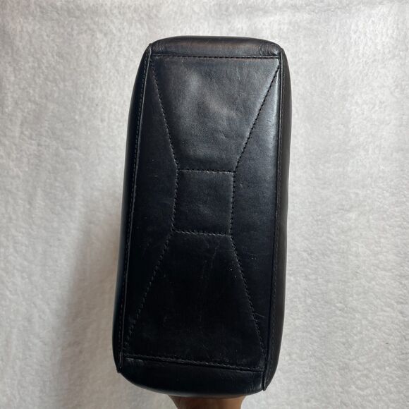 Kate Spade New York Black Leather Structured Satchel Handbag Missing Strap - Picture 5 of 16